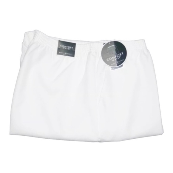 NEW Karen Scott Plus White Pants Pull On Stretch Elastic Comfort Waist Size 3X - Picture 3 of 7